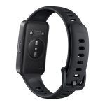 Huawei Band 10 Matte Black, Curea Fluoroelastomer Black - imagine 3