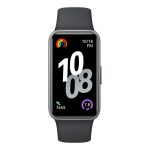 Huawei Band 10 Matte Black, Curea Fluoroelastomer Black - imagine 5