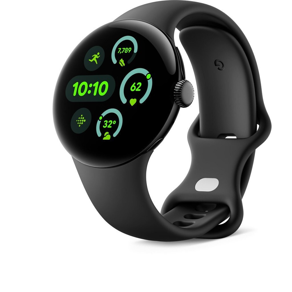 Smartwatch Google Pixel 3 45MM Wifi Matte Black Smartwatch Google Pixel 3 45MM Wifi Matte Black, Obsidian - imagine 1