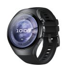 Smartwatch Huawei Watch 5, 46MM Black Stainless Steel, Black Fluoroelastomer Strap - imagine 2