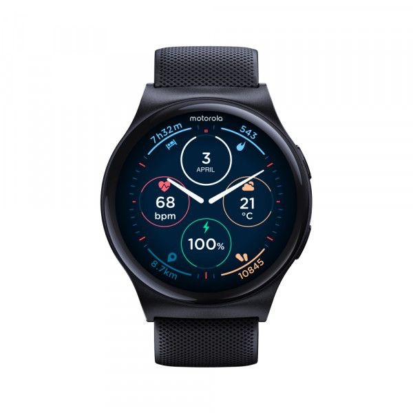 Smartwatch MotoWatch 120 Phantom Black Smartwatch MotoWatch 120 Phantom Black - imagine 1