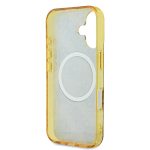 Husa pentru iPhone 16 - Guess IML Peony On 4G Background MagSafe (GUHMP16SH4PYEEW) - Brown - imagine 2